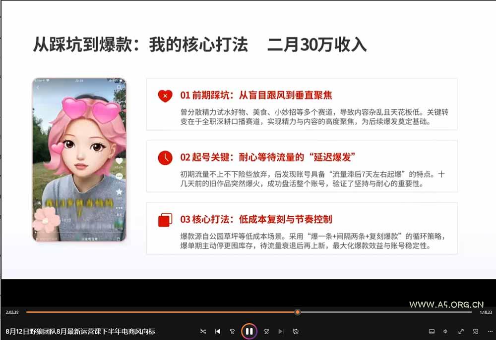 2026新版AI短视频带货实战课-更新9月26：抖音+快手+视频号三大平台，系统掌握AI内容与电商运营玩法 - 小红泡