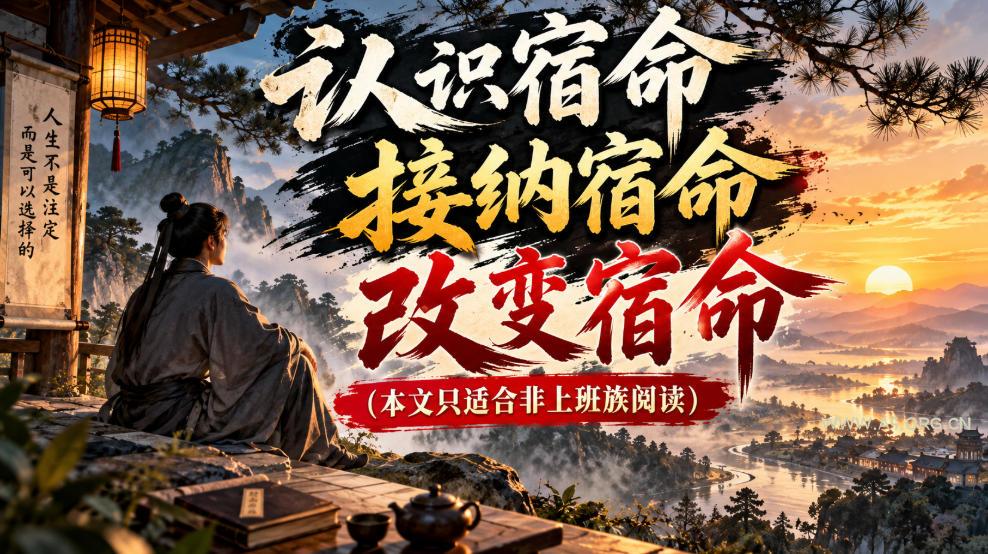 某公众号付费文章：认识宿命，接纳宿命，改变宿命（本文只适合非上班族阅读）