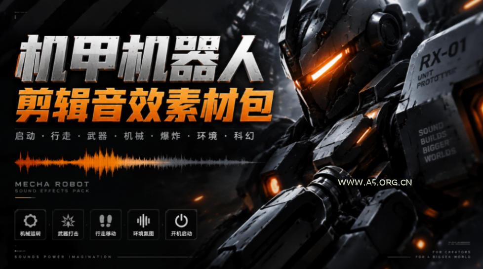 宝藏机甲音效合集!机甲机器人变形能量移动无损音效素材,全部中文汉化处理Boom Library Mechs&Robots Designed - 小红泡 宝藏机甲音效合集!机甲机器人变形能量移动无损音效素材,全部中文汉化处理Boom Library Mechs&Robots Designed