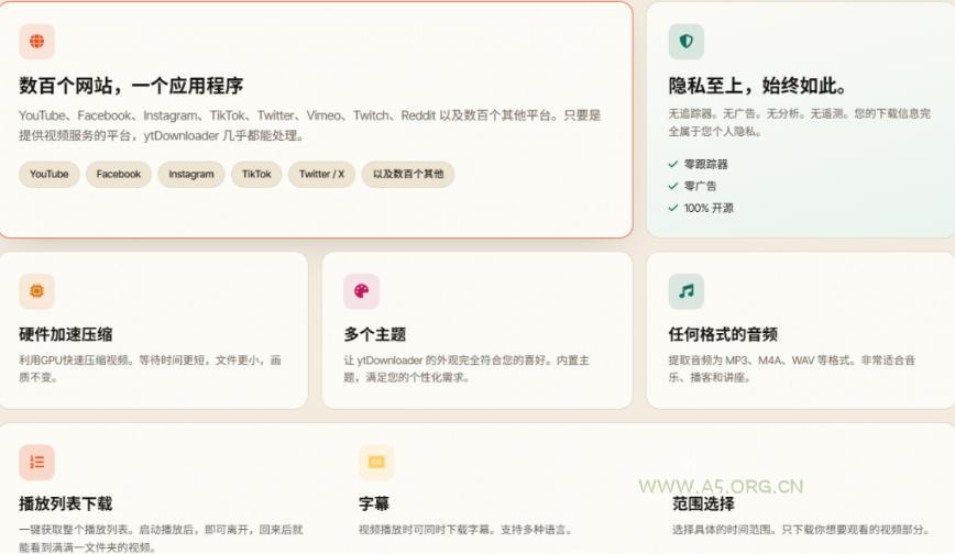 YouTube、B站超100+平台视频免费下载,超级好用,多平台免费开源热门视频下载器ytDownloader - 小红泡 YouTube、B站超100+平台视频免费下载,超级好用,多平台免费开源热门视频下载器ytDownloader