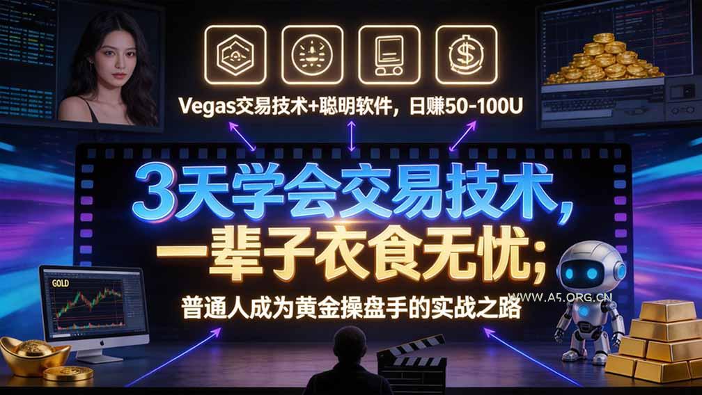 &ldquo;顺势而为交易系统&rdquo;3天学会交易技术，聪明软件辅助，小白也能看懂趋势交易，日入30-100U,长期稳定 - 小红泡