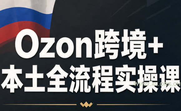 Ozon跨境+本土全流程实操课 - 小红泡