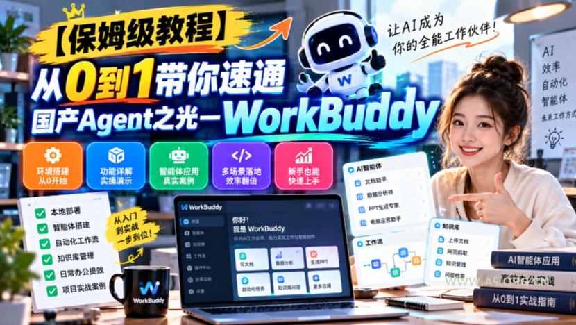 【保姆级教程】从0到1带你速通国产Agent之光—WorkBuddy【文档】 - 小红泡 【保姆级教程】从0到1带你速通国产Agent之光—WorkBuddy【文档】
