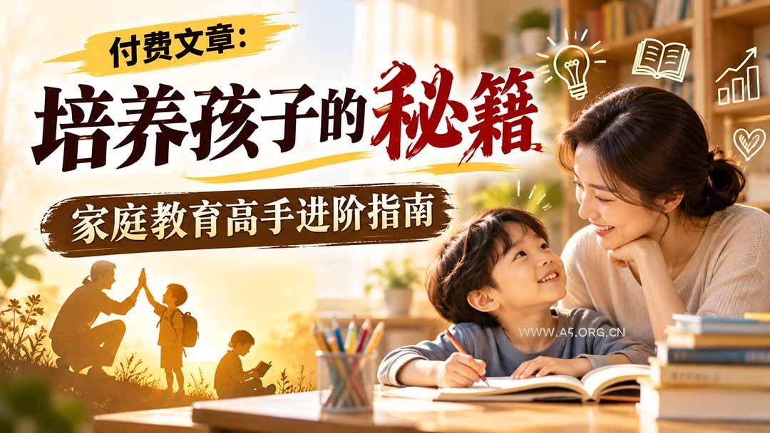 付费文章:培养孩子的秘籍,家庭教育高手进阶指南 - 小红泡 付费文章:培养孩子的秘籍,家庭教育高手进阶指南 - 小红泡