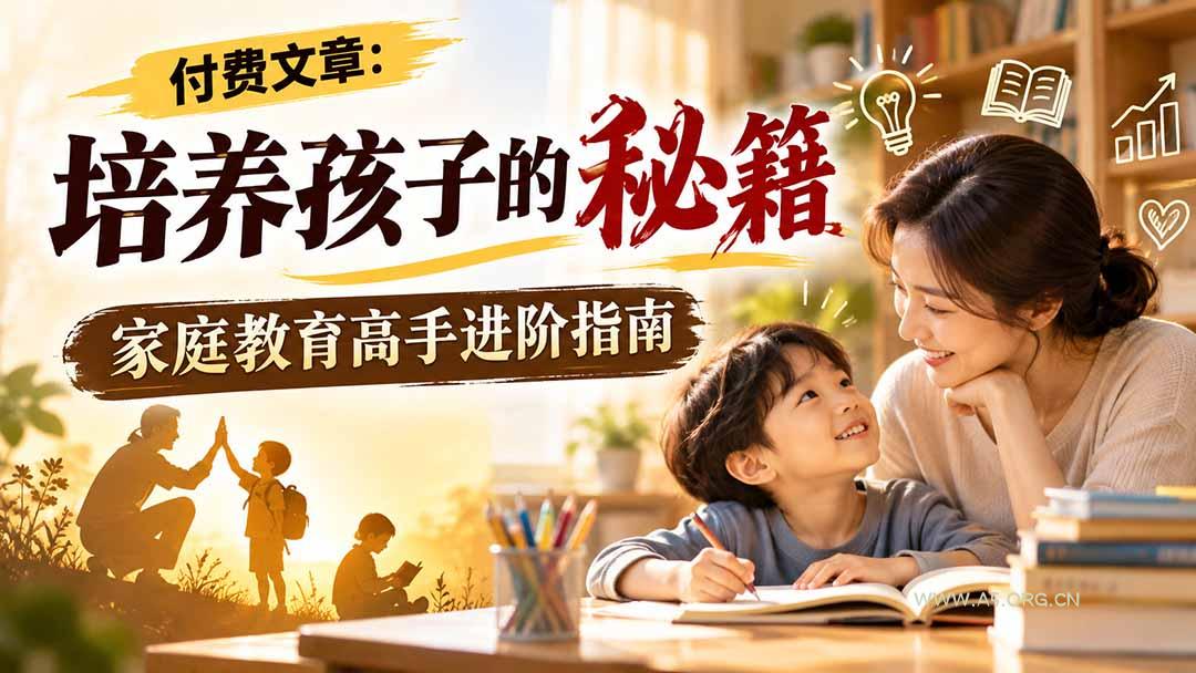 付费文章：培养孩子的秘籍，家庭教育高手进阶指南 - 小红泡