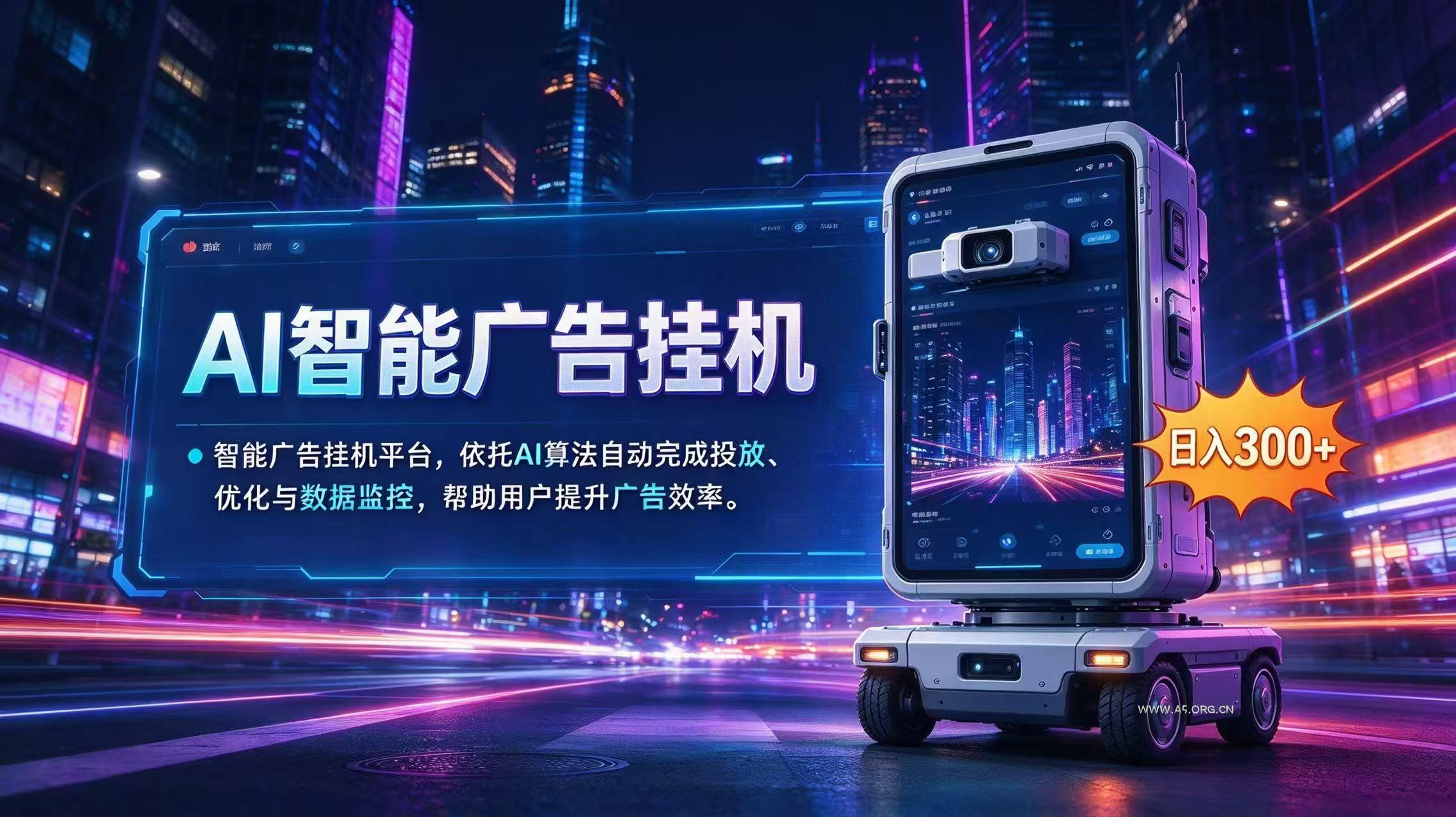 AI 智能广告挂机｜AI 自动运行，轻松托管广告任务 - 小红泡
