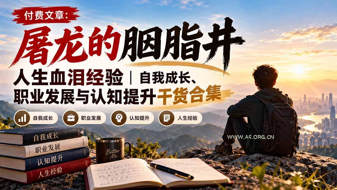 付费文章：屠龙的胭脂井人生血泪经验｜自我成长、职业发展与认知提升干货合集 - 小红泡