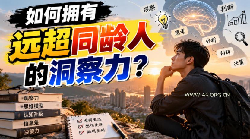 付费文章:如何拥有远超同龄人的洞察力? - 小红泡 付费文章:如何拥有远超同龄人的洞察力?