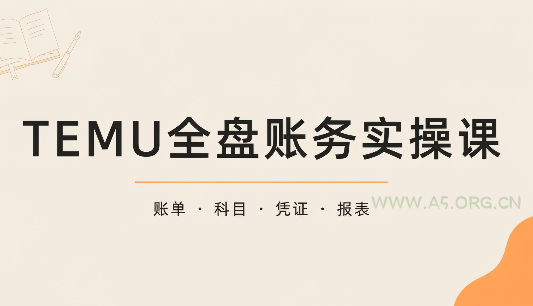 TEMU全盘账务实操课:账单导出、科目设置、利润核算 - 小红泡 TEMU全盘账务实操课:账单导出、科目设置、利润核算 - 小红泡