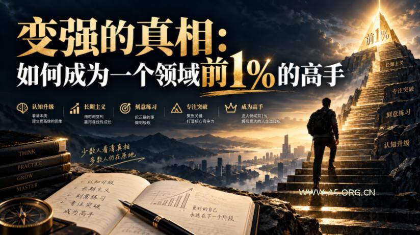 付费文章：变强的真相：如何成为一个领域前1%的高手