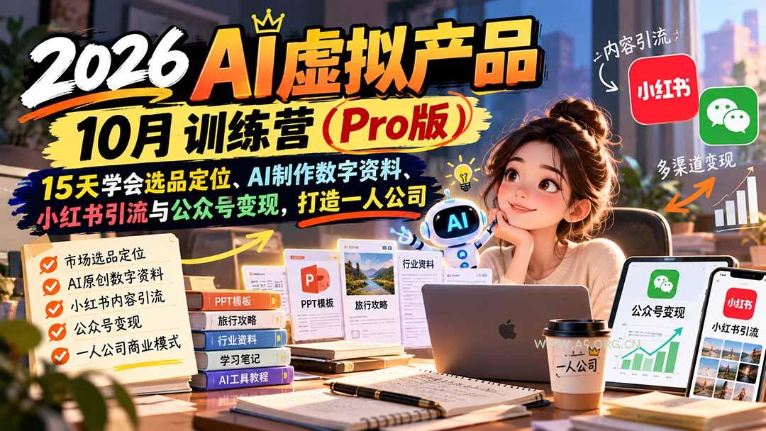2026AI虚拟产品10月训练营(Pro版 - 小红泡 2026AI虚拟产品10月训练营(Pro版 - 小红泡