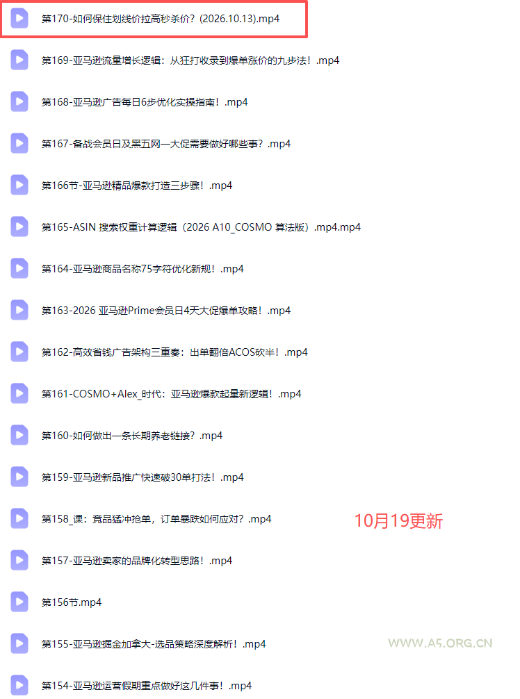 skyla亚马逊跨境实战课-更新1019：全品类选品逻辑｜SP/SB/SD广告精细化｜新品打爆旺季爆单全套运营教程 - 小红泡