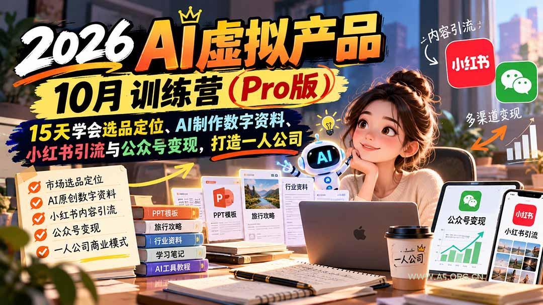 2026AI虚拟产品10月训练营(Pro版 - 小红泡