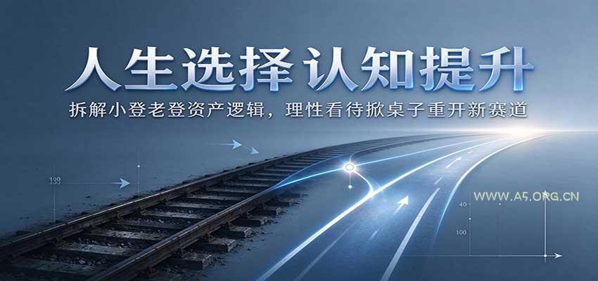 人生选择认知提升：拆解小登老登资产逻辑，理性看待掀桌子重开新赛道 - 小红泡