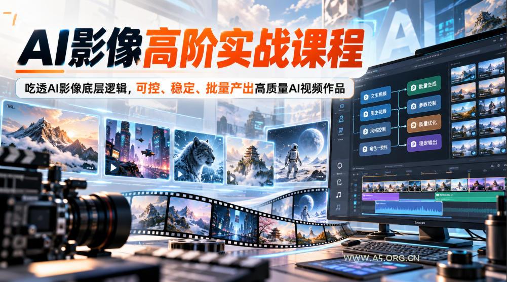 AI影像高阶实战课程,吃透AI影像底层逻辑,可控、稳定、批量产出高质量AI视频作品 - 小红泡 AI影像高阶实战课程,吃透AI影像底层逻辑,可控、稳定、批量产出高质量AI视频作品